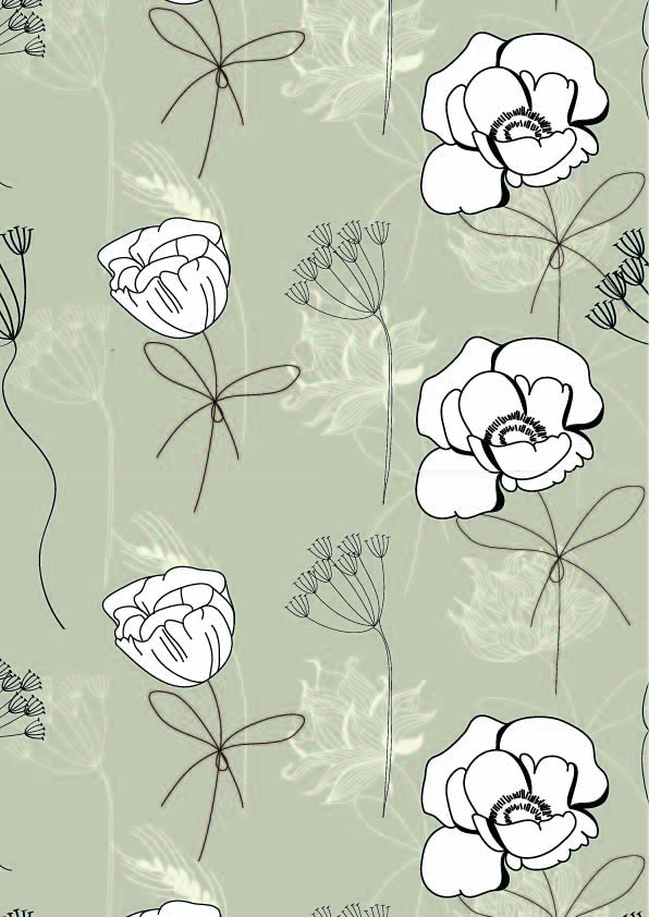 几何花纹植物花卉印花矢量图服装纺织面料数码印花素材
