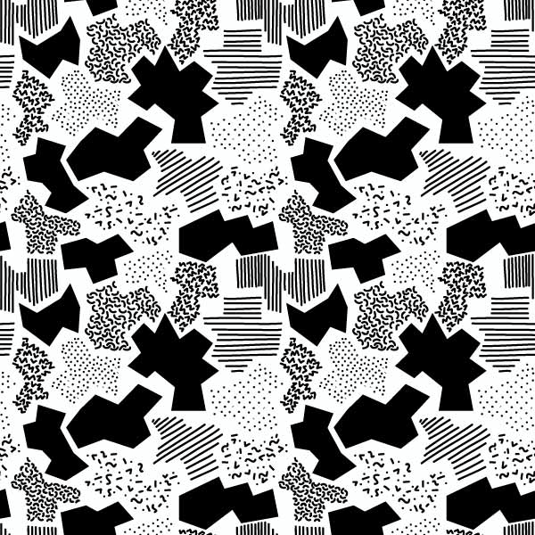 几何图案拼接印花矢量图服装纺织数码印花花型素材