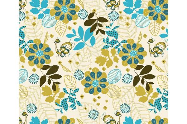 小清新碎花印花图案