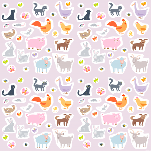 卡通动物图案图片