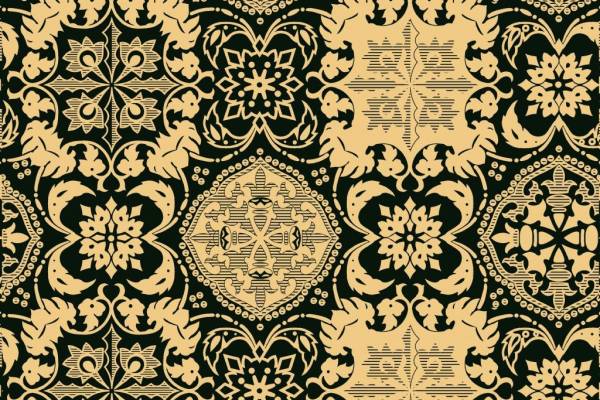 黑啡设计数码印花图案