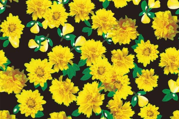 数码印花菊花回位纹理图