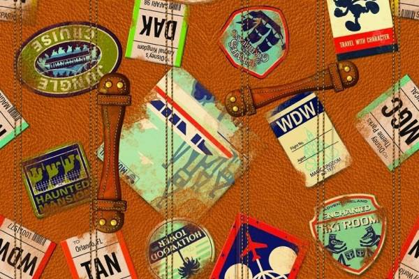 数码印花皮革印花循环复古四方连续