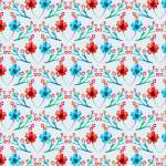 数码印花矢量图植物花卉图案