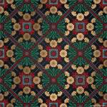 几何拼接花型图数码印花矢量图