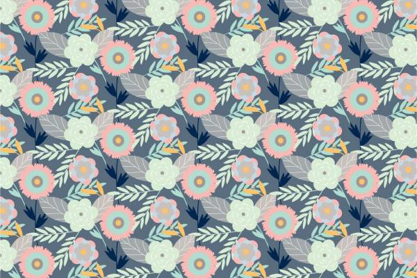 热转印花型数码印花矢量图