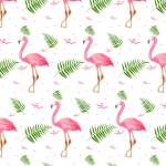 粉色火烈鸟矢量图免扣图案源文件