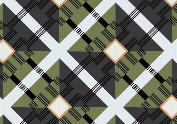 正方形格子数码印花图案服装纺织数码印花花型素材