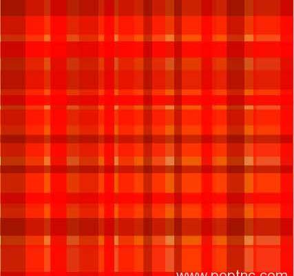 红色格子数码印花花型