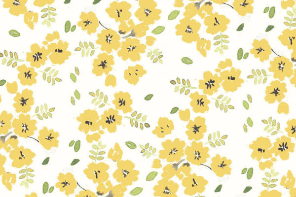 黄色花朵拼接矢量源文件