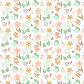 小清新碎花数码印花花卉矢量图