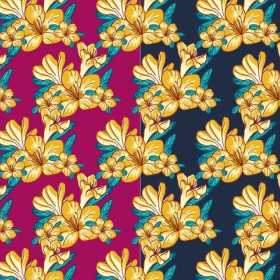 花色碎花朵拼接数码印花矢量图