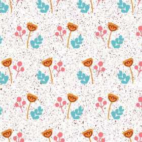 小碎花小花朵儿童数码印花矢量图