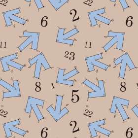 数字箭头数码印花图案