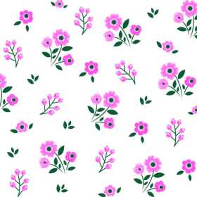 粉色小花矢量图