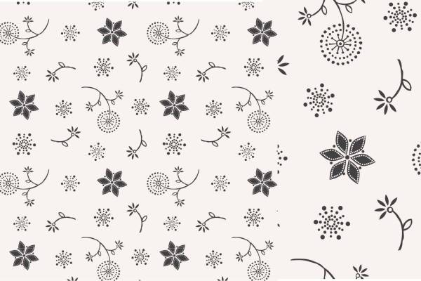 黑白小碎花拼接矢量图