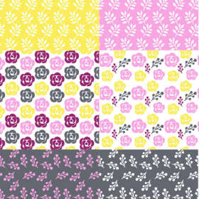 小碎花小花朵数码印花图案