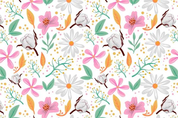 植物花卉数码印花矢量图