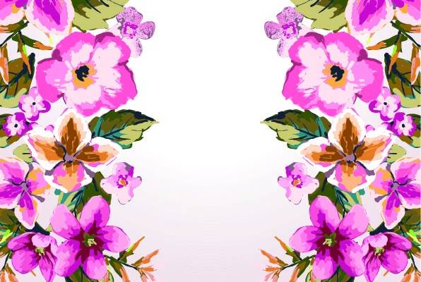 AI植物花朵数码印花花位图