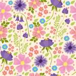 多彩花朵矢量图热转印源文件