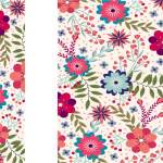 多彩碎花无限拼接矢量图