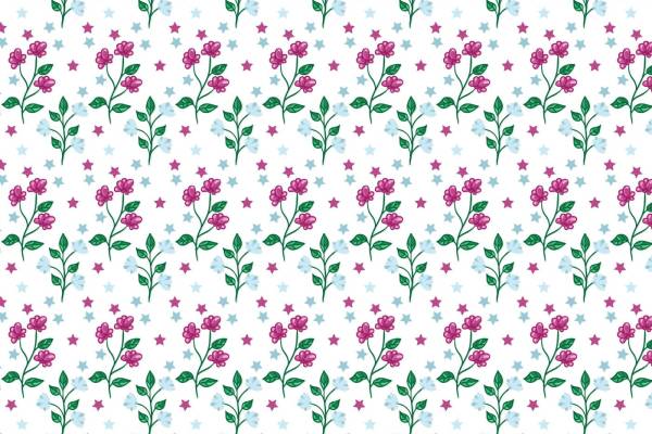 五角星紫色小碎花拼接矢量图印花花型源文件