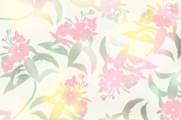 幻彩植物花卉数码印花矢量图