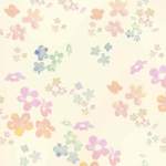 水墨花朵点缀拼接矢量图