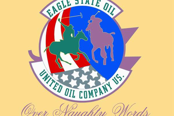 徽章矢量图骑马高尔夫