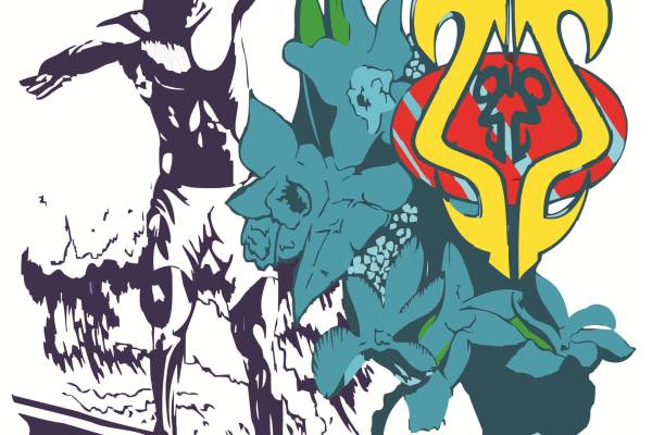 字母人物裁片印花