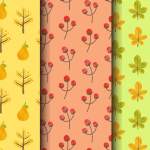 植物果实叶子无限循环矢量图