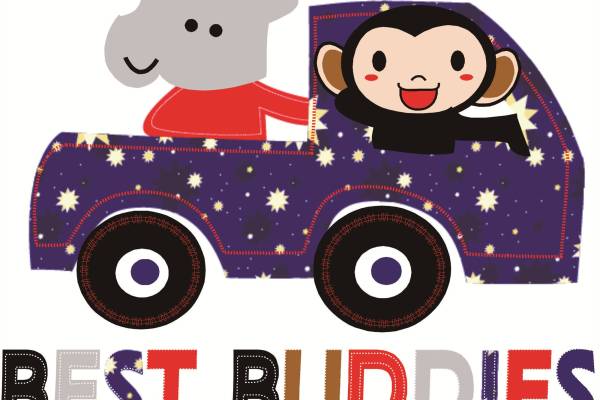 动物图案猴子裁片印花