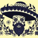 海盗骷髅头裁片印花