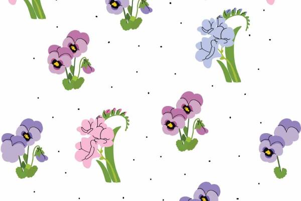 君子兰花朵拼接矢量图