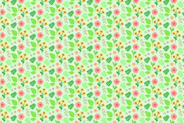 小碎花无限循环印花矢量图