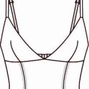 女士塑性文胸设计矢量图