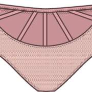 女士内裤设计矢量图