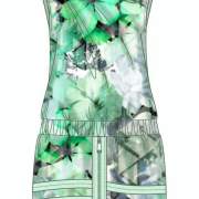 无袖大花位连衣裙矢量图