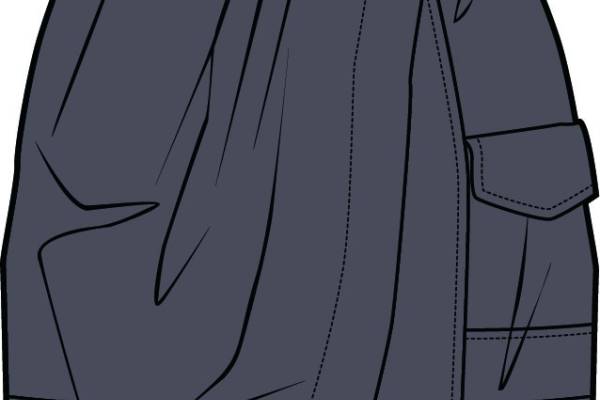 女士短裙皮质短裙设计矢量图