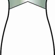 无袖女装连衣裙矢量图