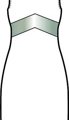 无袖女装连衣裙矢量图