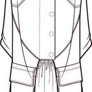 口袋连衣裙设计矢量图