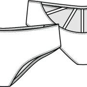 女士内裤设计矢量图