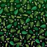 绿色植物叶子拼接矢量图