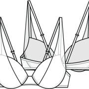 女士文胸设计手稿源文件