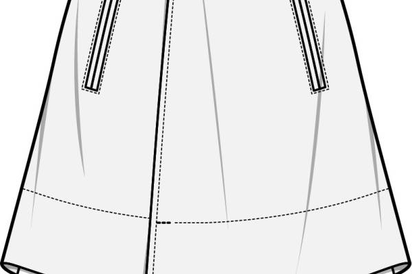 女士来短裙服装设计手稿