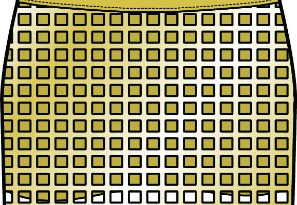 女士短裙格子裙设计矢量图