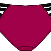 女士内裤设计矢量图服装手稿