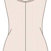 女士连体内衣设计矢量图