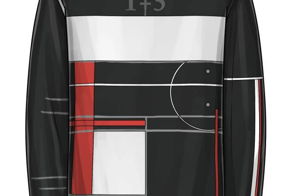 数字印花男装T恤矢量图